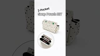 10-Minute 2 Pocket  Multi Pouch DIY 👛 Easy Snap Pouch Sewing Tutorial
