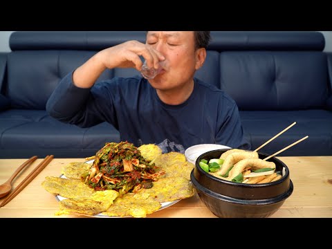 🍶 (Fish <strong>cake</strong> soup, Yukjeon with SOJU) 요리&amp;amp;먹방!! - Mukbang eating <strong>show</strong>