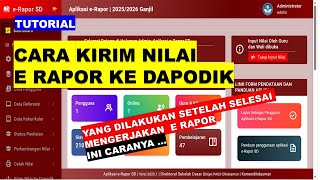 CARA KIRIM NILAI E RAPOR KE DAPODIK