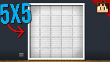 Minecraft Bedrock: Best 5x5 PISTON DOOR Tutorial! 1.21