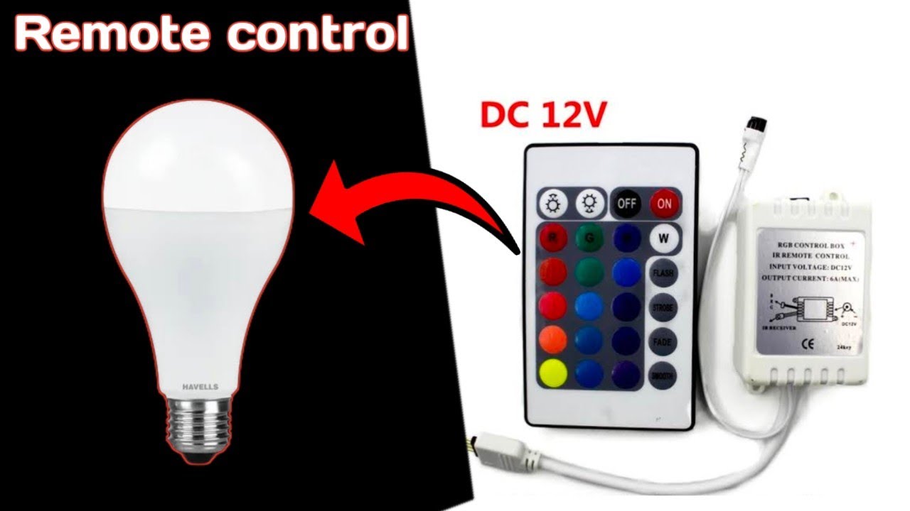 How to Turn a RGB Remote into LED Bulb Controller AT HOME /remote se ...