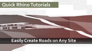 Famous How to Model Roads on Top of Any Site Topography- Quick Easy Rhino Tutorial Wealth