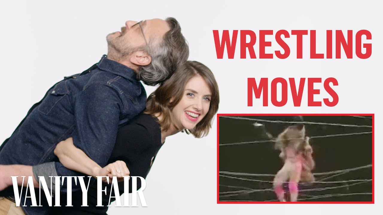 Alison Brie & Marc Maron Review Classic Wrestling Moves 