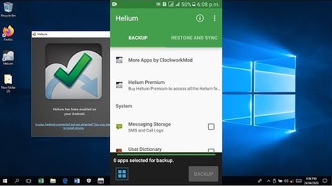 Back up Android Apps and Data without ROOT using Helium