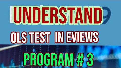How to estimate OLS method in eviews 9 for Biggniers/ Urdu|Hindi||