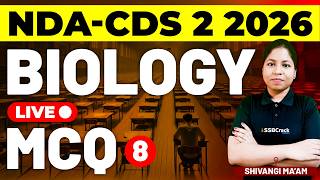 NDA & CDS 2 2026 Exam GS Live - Biology - MCQ Class 8