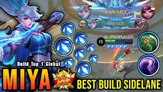 2X Savage New Miya Best Build Sidelane Auto Savage - Build Top 1 Global Miya Mlbb