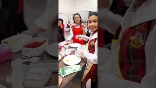 Preparing breakfast and washing the dishes of grade 4