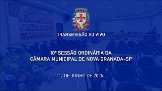10ª Sessão Ordinária da Câmara Municipal de Nova Granada/SP