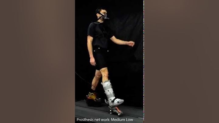 Simulated Amputee Ankle Prosthesis Push-Off Work Experiment