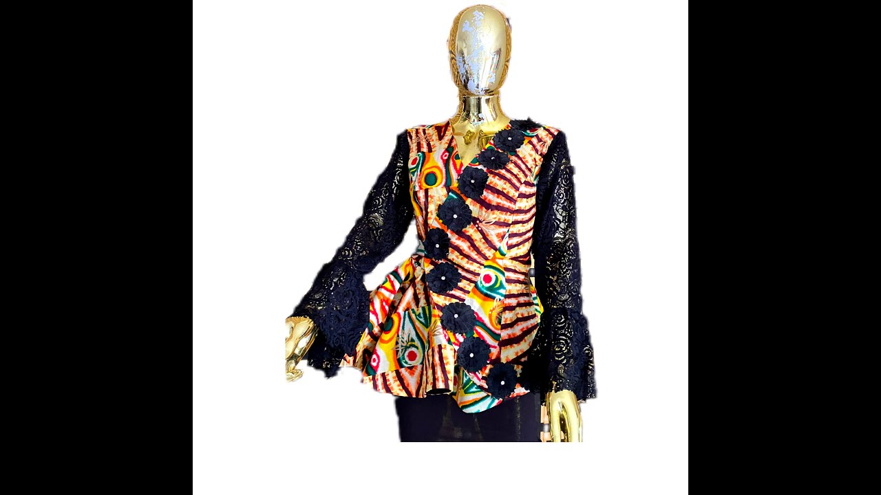 PART II: How to Sew an Asymmetric Overlap Top #halfbodicepeplum# ...