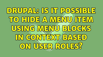 Drupal: Is it possible to hide a menu item using menu blocks in context based on user roles?