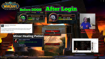 WoW Classic Hardcore Server DDOS Almost Death GOATED HEALTH POT on kick.com/epona on 4-12-2023