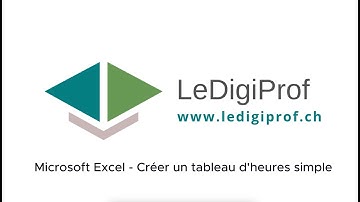 Microsoft Excel - Créer un tableau d