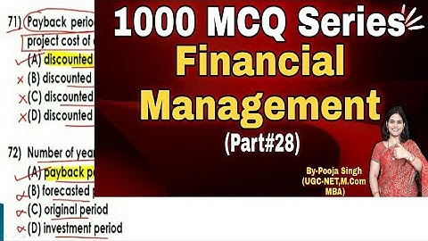 Financial Management MCQ | Objective Questions on Financial Management  | Financial Management