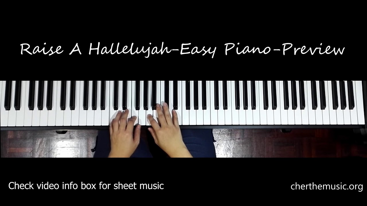 Raise A Hallelujah - Easy Piano - Sheet Music - YouTube