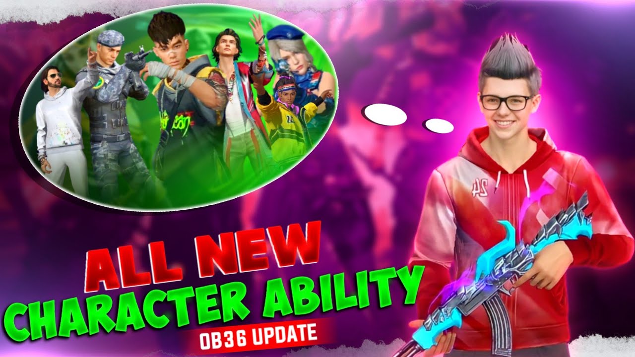 FreeFire All Characters New Ability After OB36 Update|All 7 Character New Ability
