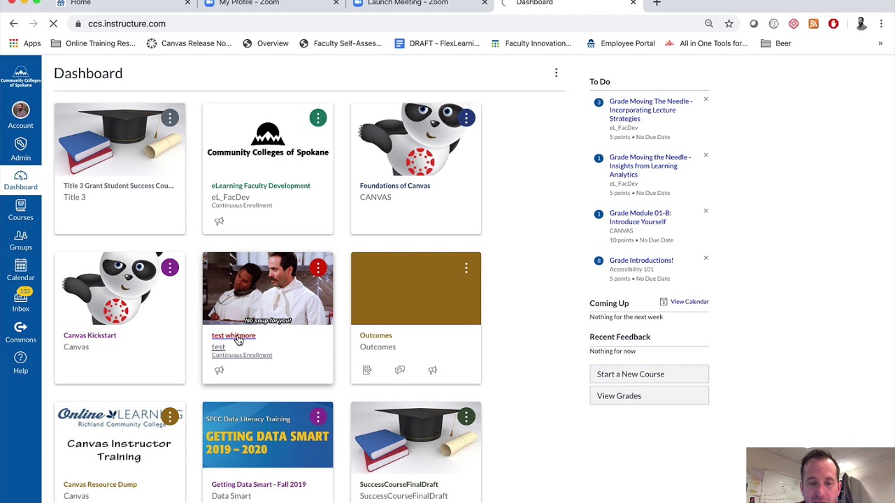 Sharing Your Zoom Meeting Room in your Canvas Course YouTube