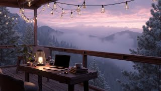 Late Night Jazz Instrumental  Cozy Mountain Cabin Ambiance For Deep Focus
