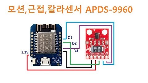 모션,근접,칼라센서 APDS-9960 [두원공과대학교 AI융합과 김동일교수] 3.25