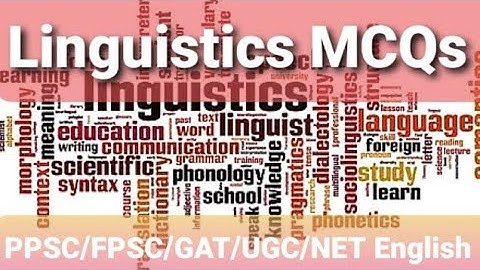 Linguistics MCQs || Solved Socioinguistics Objective Questions and Answers