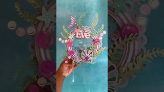 How to make a Water Shaker Cake Topper Tutorial | Mermaid DIY Cricut | Step by Step Walkthrough