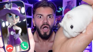 ANGELA HAMSTERİMLE KONUŞTU!! İNANILMAZ?! (My Talking Tom & Friends) | BELGO