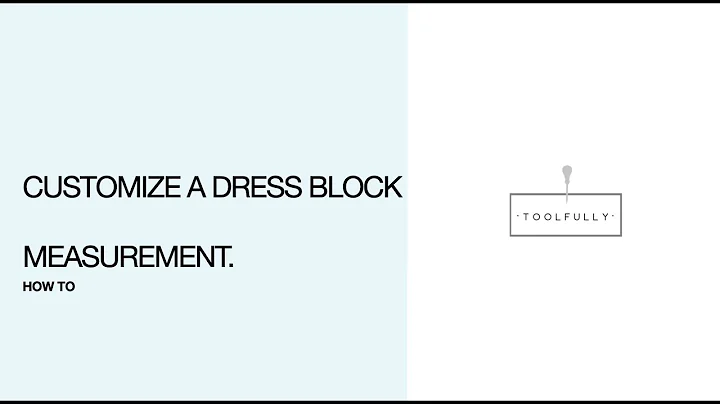 How to customize a dress block with your hip measu...