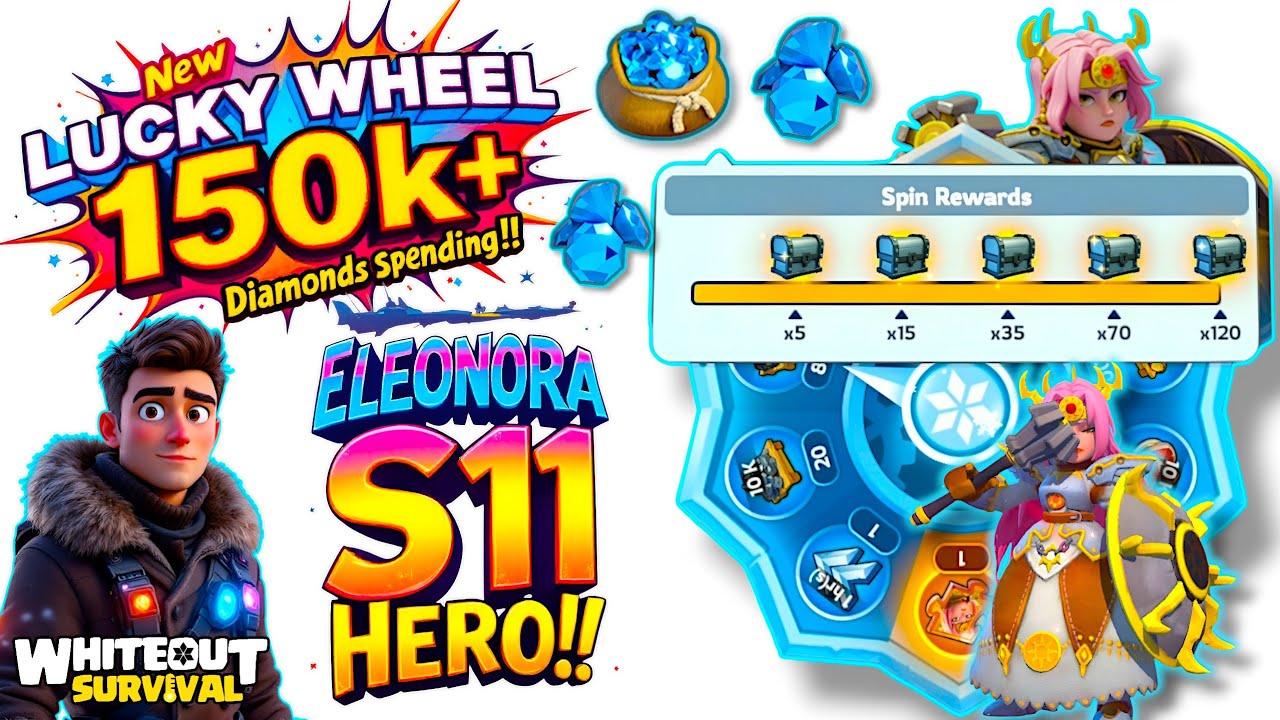 Whiteout Survival • OMG!150k+ Diamonds on New Hero Eleonora | SvS Day 2 ...