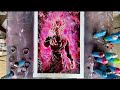 Black rose goku spray painting