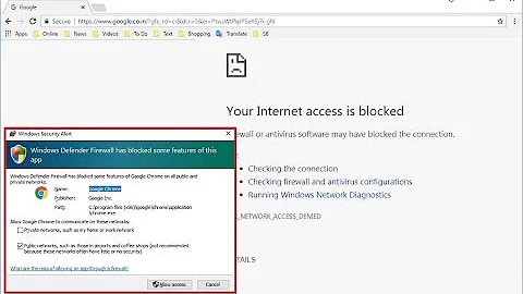 How to Fix Your Internet Access is Blocked, Windows Firewall has Blocked (Easy)