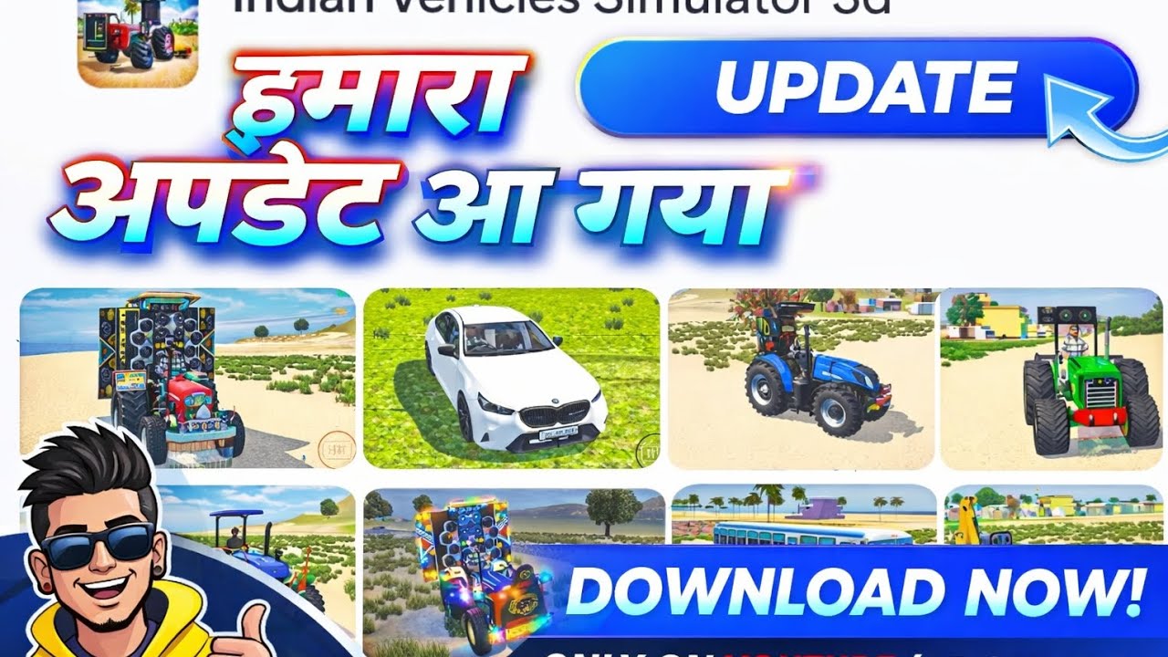 New update Indian vehicle simulator 3D game 2026