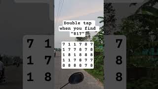 Observation Visual Test: 5 Seconds For You To Spot 817. Try Your Skills!  #search #puzzle #shorts