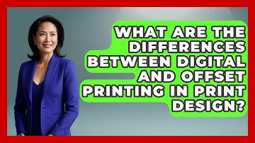What Are the Differences Between Digital and Offset Printing in Print Design? | Graphic Design Nerd