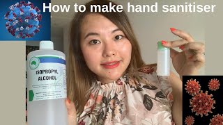 How To Make Your Own Hand Sanitiser at Home + Favourite Hand Cream