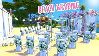 BEACH WEDDING VENUE | The Sims 4 Speed Build screenshot 4
