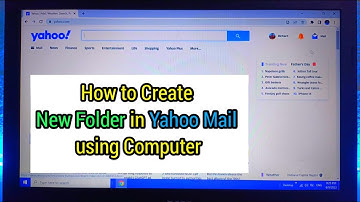 How to create new folder in Yahoo Mail using Computer
