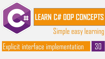 Explicit interface implementation in C# | OOP in C# Part-30 | C# OOP Bangla Tutorial