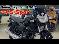 Tvs sport 110 new 2023 model finance price tvs sport black color tvs sport bike low emi image