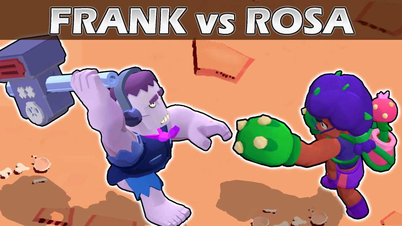 Frank Vs Rosa 1vs1 Olimpiadas Brawl Stars Youtube - brawl stars characters youtube