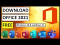 Download and install microsoft office professional plus 2021 for free