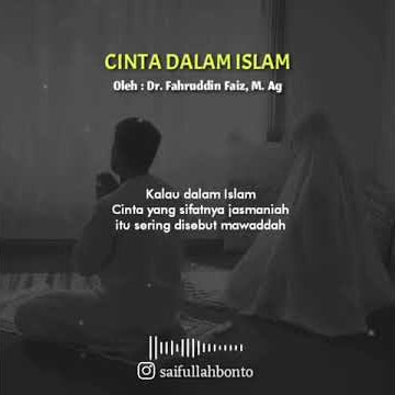 Status wa Cinta dalan Islam - Dr. Fahruddin Faiz