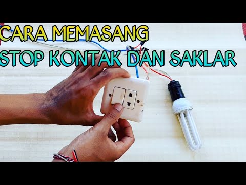 Cara memasang Stop Kontak Saklar Tunggal NGELISTRIK 