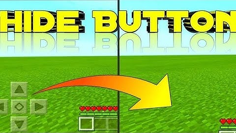 How to hide button in minecraft.| Easy | 100 % working | pocket edition (mobile) | Hindi |