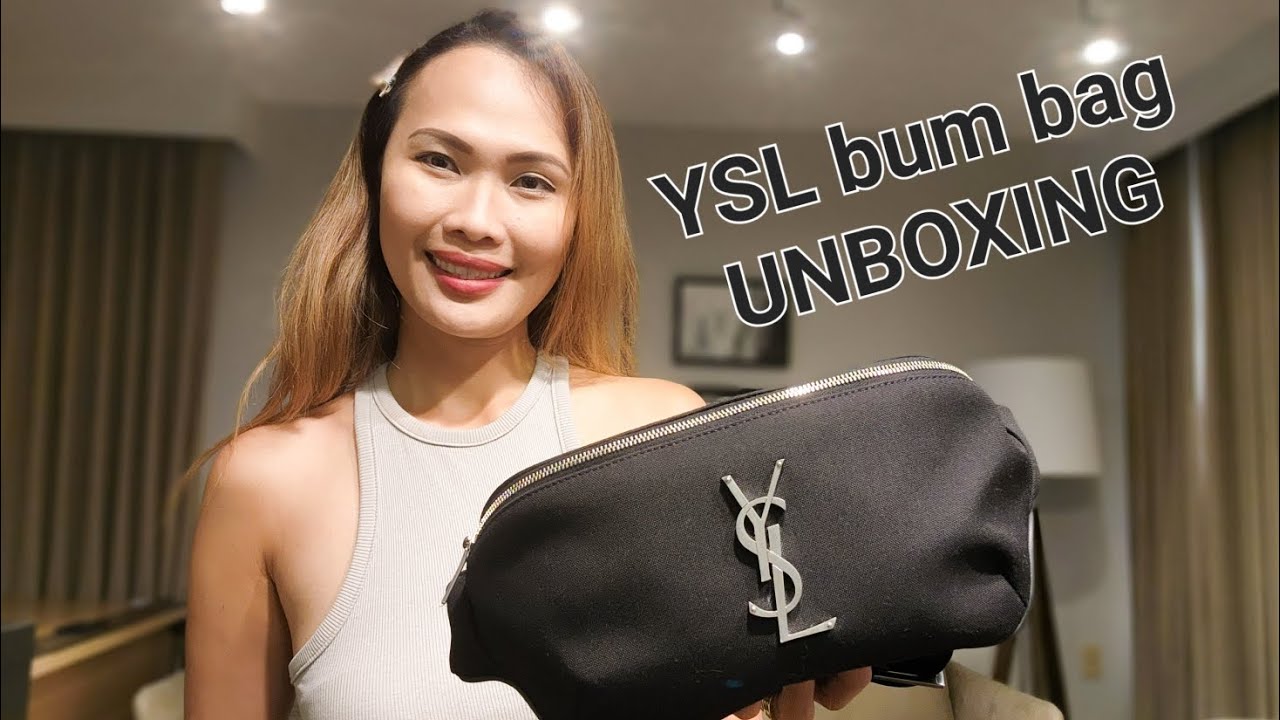 YSL bum bag unboxing, Saint Laurent, Classic Cassandre Crossbody Bag in  Canvas and Leather