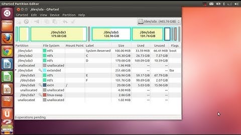 Ubuntu 12.04 - How to Install and Run GParted Partition Editor