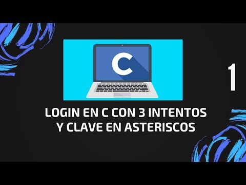 Login multiusuario en C con clave en asteriscos y 3 intentos - [1/3]