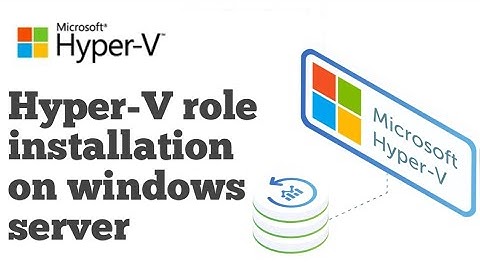 Hyper-V role installation on windows server