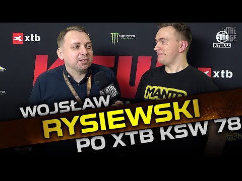 Wojsław RYSIEWSKI podsumował XTB KSW 78 i odniósł się do przyszłości Materli: "Czeka nas rozmowa"