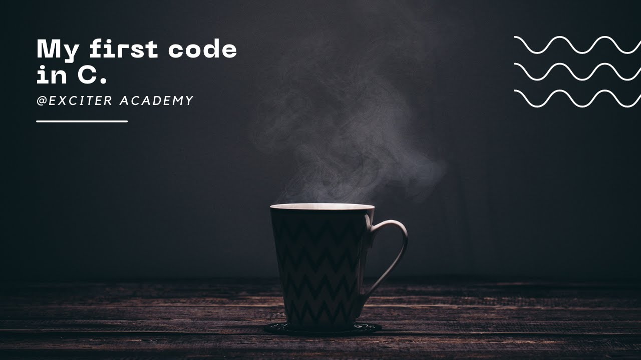 MY FIRST CODE IN C ‐ @tiwari479 - YouTube